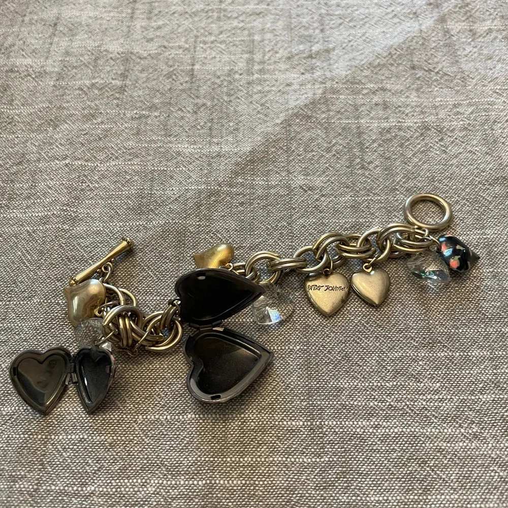 Betsey Johnson Gold and Silver Charm Bracelet - Picture 5 of 10